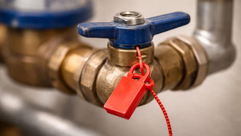 Qual a cor do lacre de corte de água: identificação e significado