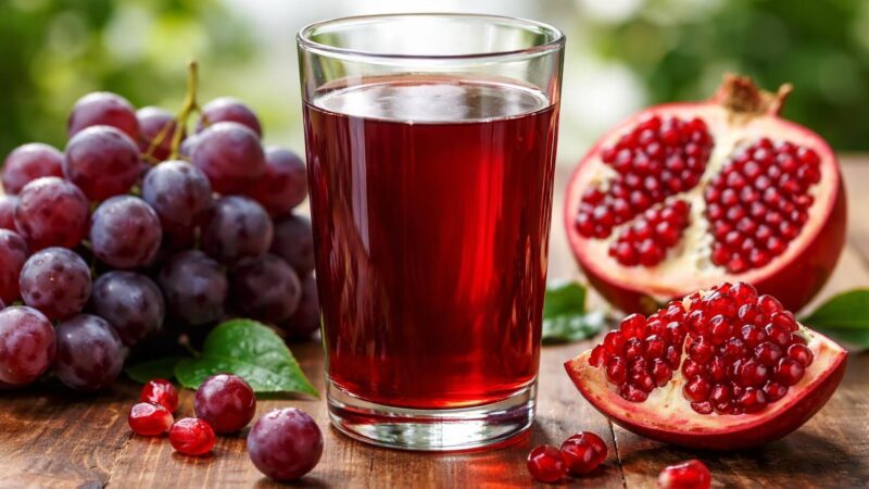 Suco de uva com romã para que serve? Benefícios e preparo saudável